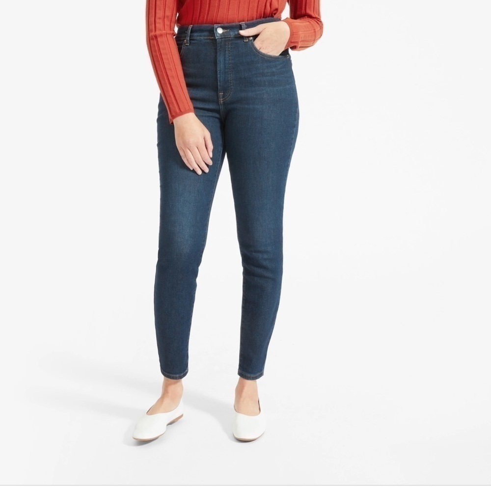 Everlane high rise skinny jeans blue size 24